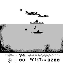 In game image of P-52 Sea Battle on the Watara Supervision.