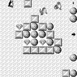 In game image of Penguin Hideout on the Watara Supervision.