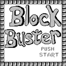 Title screen of Block Buster on the Watara Supervision.