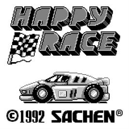Title screen of Happy Race on the Watara Supervision.