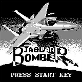 Title screen of Jaguar Bomber on the Watara Supervision.