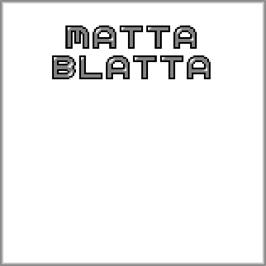 Title screen of Matta Blatta on the Watara Supervision.
