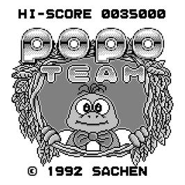 Title screen of Popo Team on the Watara Supervision.