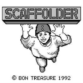 Title screen of Scaffolder on the Watara Supervision.
