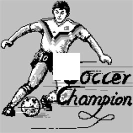 Title screen of Soccer Champion on the Watara Supervision.