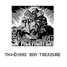 Title screen of Space Fighter on the Watara Supervision.