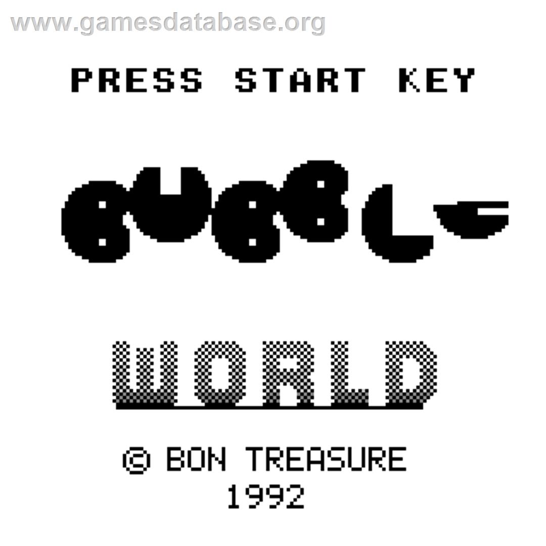 Bubble World - Watara Supervision - Artwork - Title Screen