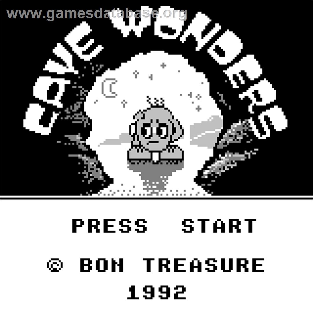 Cave Wonders - Watara Supervision - Artwork - Title Screen