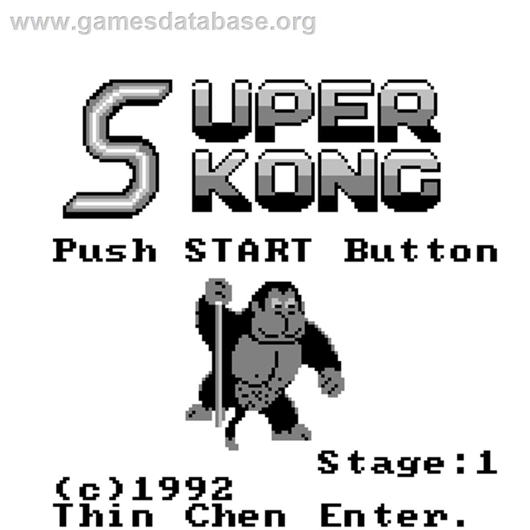 Super Kong - Watara Supervision - Artwork - Title Screen