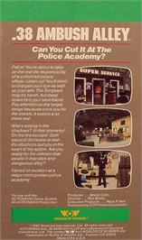 Box back cover for .38 Ambush Alley on the WoW Action Max.