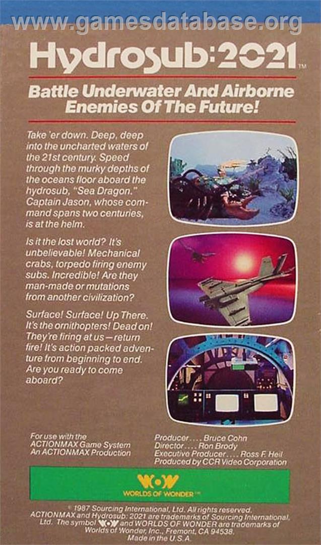 Hydrosub - 2021 - WoW Action Max - Artwork - Box Back