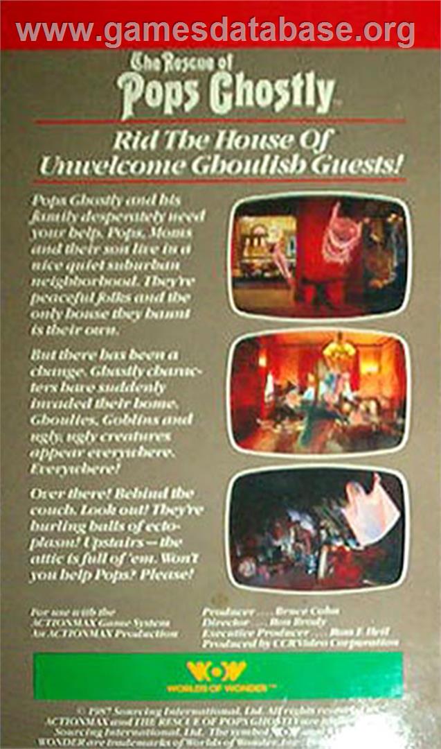 Rescue of Pops Ghostly , The - WoW Action Max - Artwork - Box Back